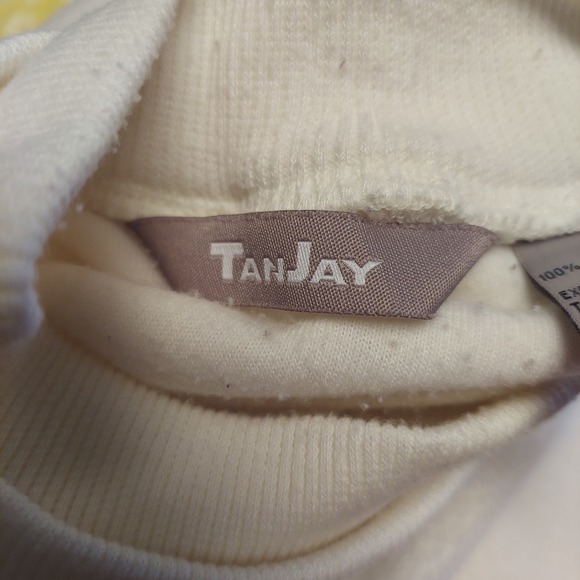 Tanjay Cream Embroidered Novelty Ski Fleece Pullover Sweatshirt Women's S Granny - Picture 5 of 8